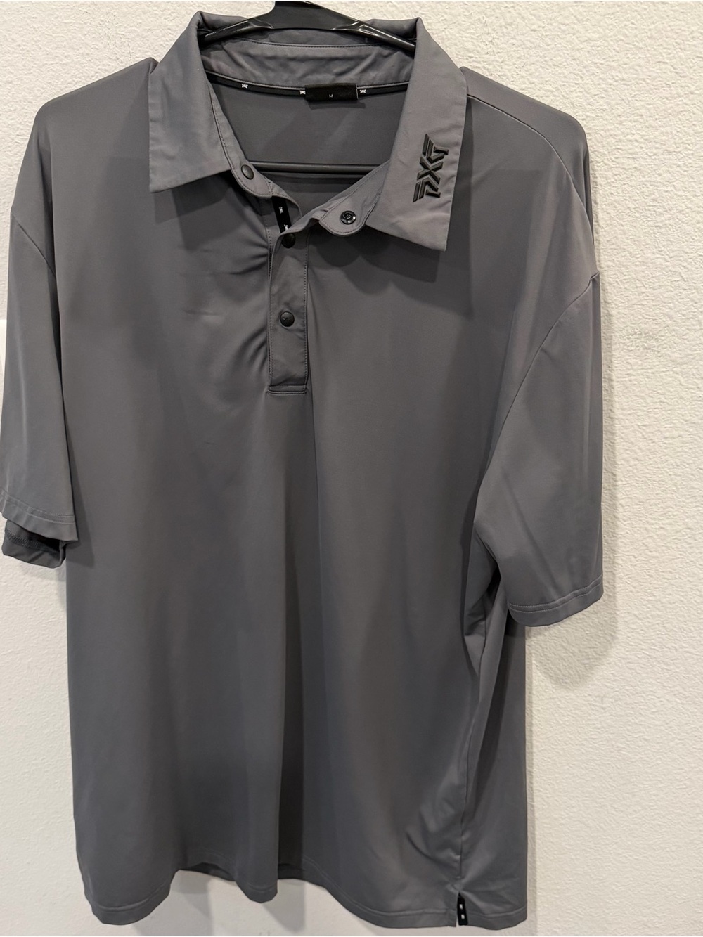 PXG Men's Dark Gray Performance Polo